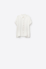 Short Sleeve Blouse in White