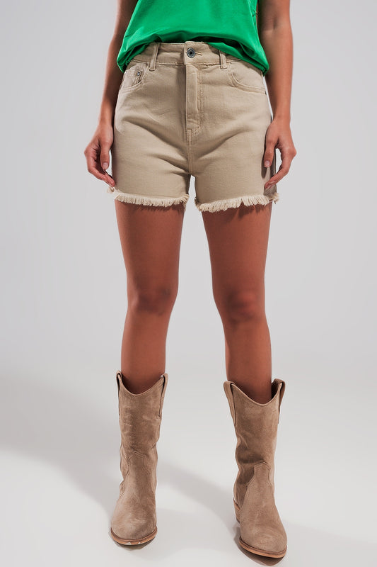 Shorts in beige - Shorts
