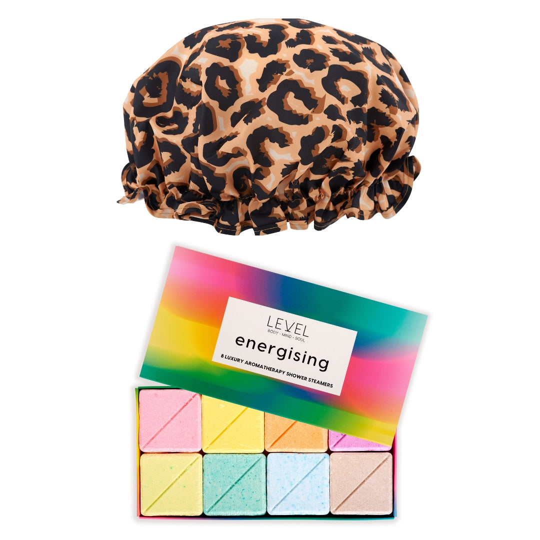 SMUG Shower Sanctuary Set for an Energising Shower Leopard - Shower Sanctuary Set