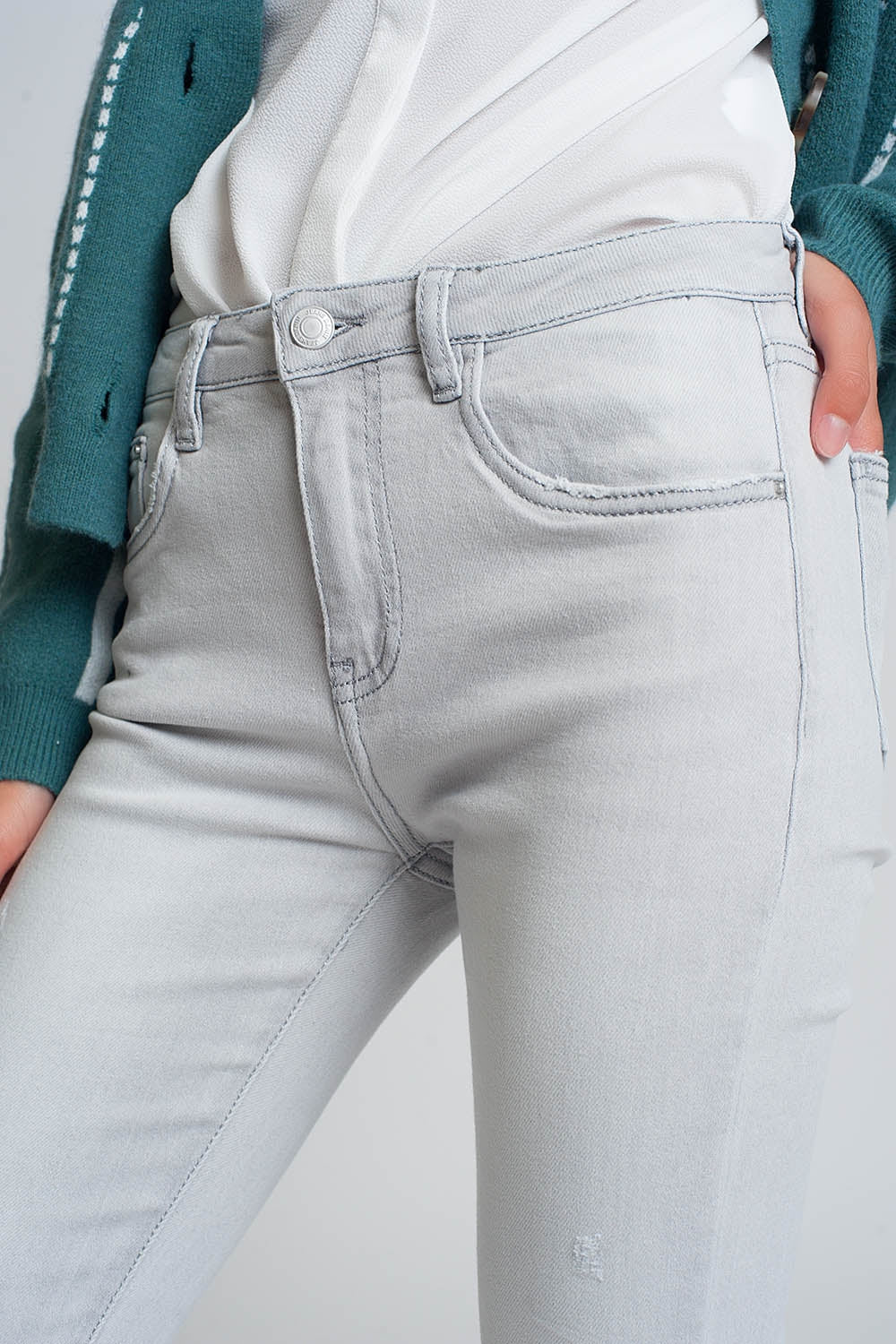 Skinny jeans in grey - Jeans