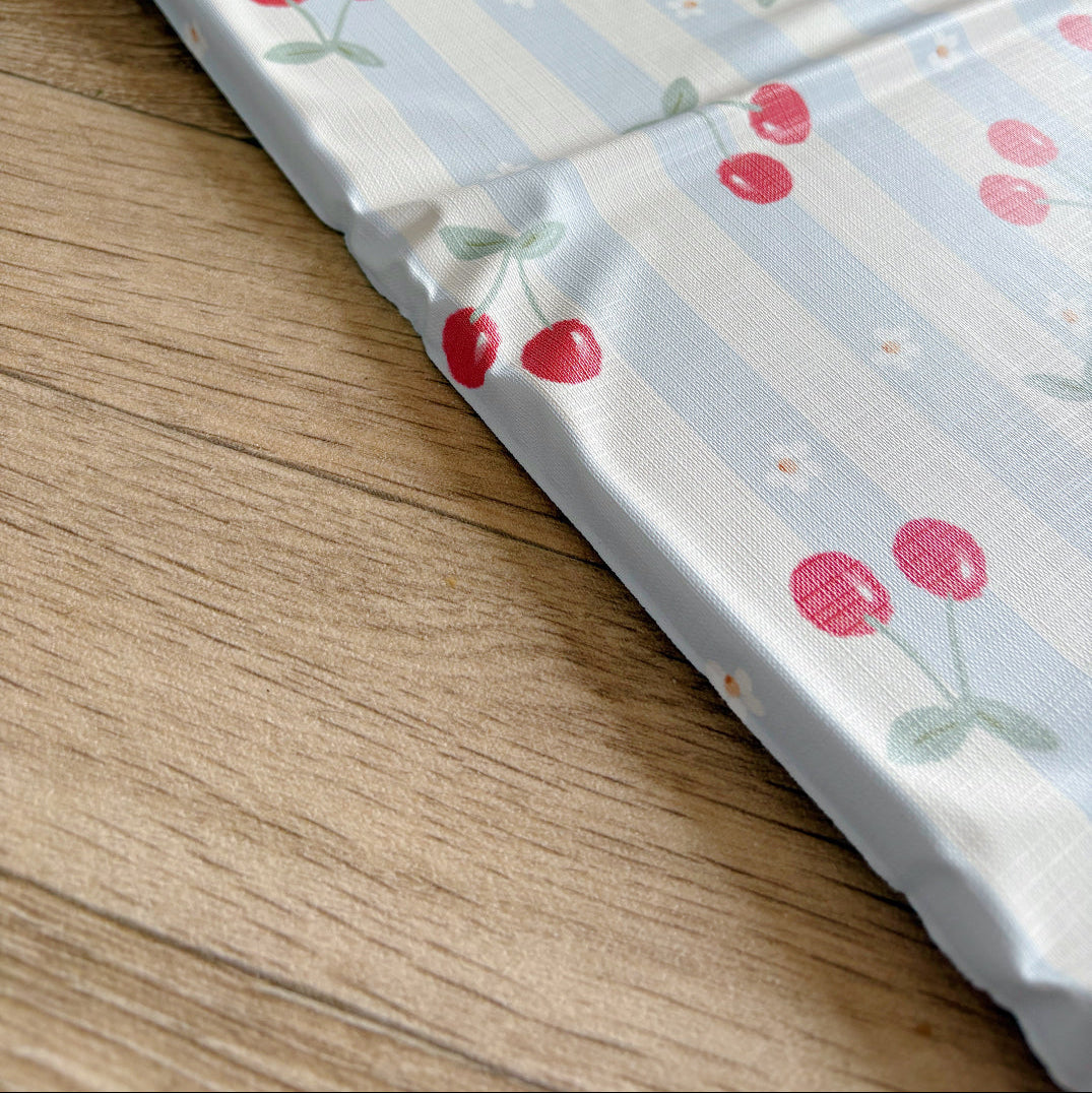 Travel Changing Mat - Cherry Stripe - Changing Mats
