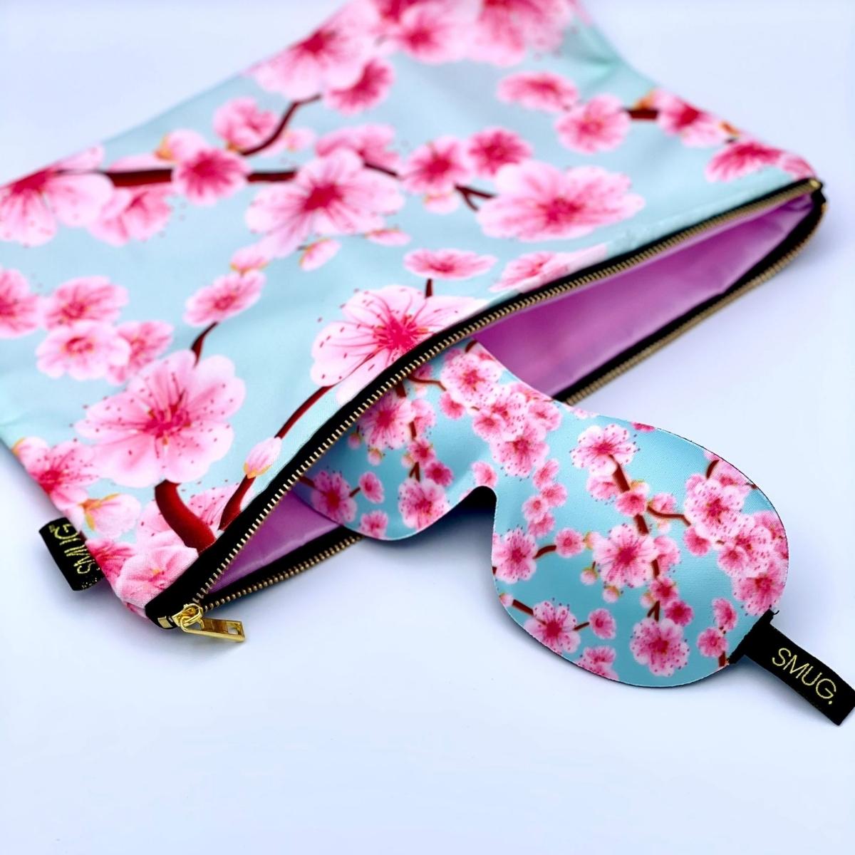 Accessories Bag - Cherry Blossom Print - Accessories Bag