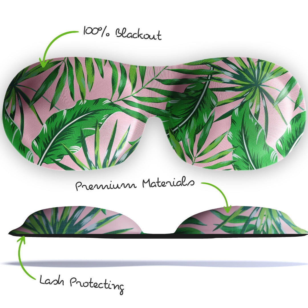 Contoured 3D Blackout Sleep Mask - Palm Print - Contoured Sleep Mask