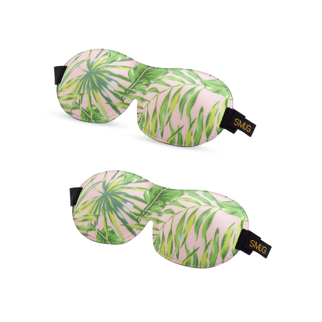 Contoured Sleep Mask Twin Pack Sets - Various Designs Palm - Contoured Sleep Mask Set