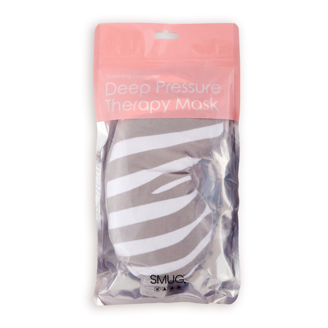 Lavender Deep Pressure Therapy Eye Mask - Zebra Print - Eye Mask