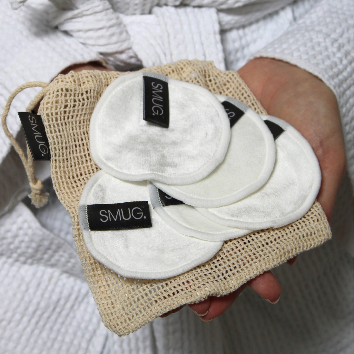 Reusable Cotton Cleanse Pads with Mesh Wash Bag - Cleanse Pads