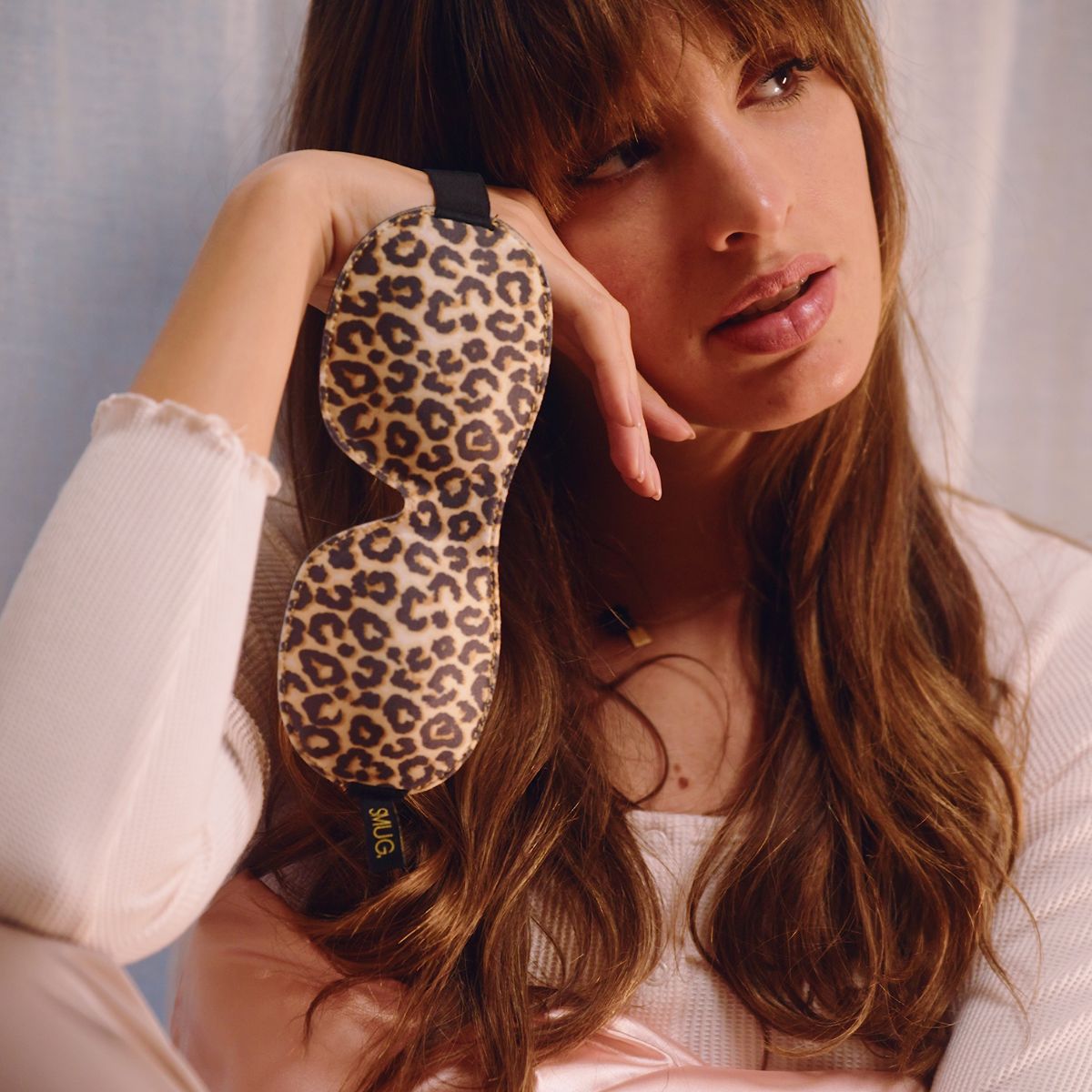 Satin Sleep Mask - Leopard Print - Satin Sleep Mask