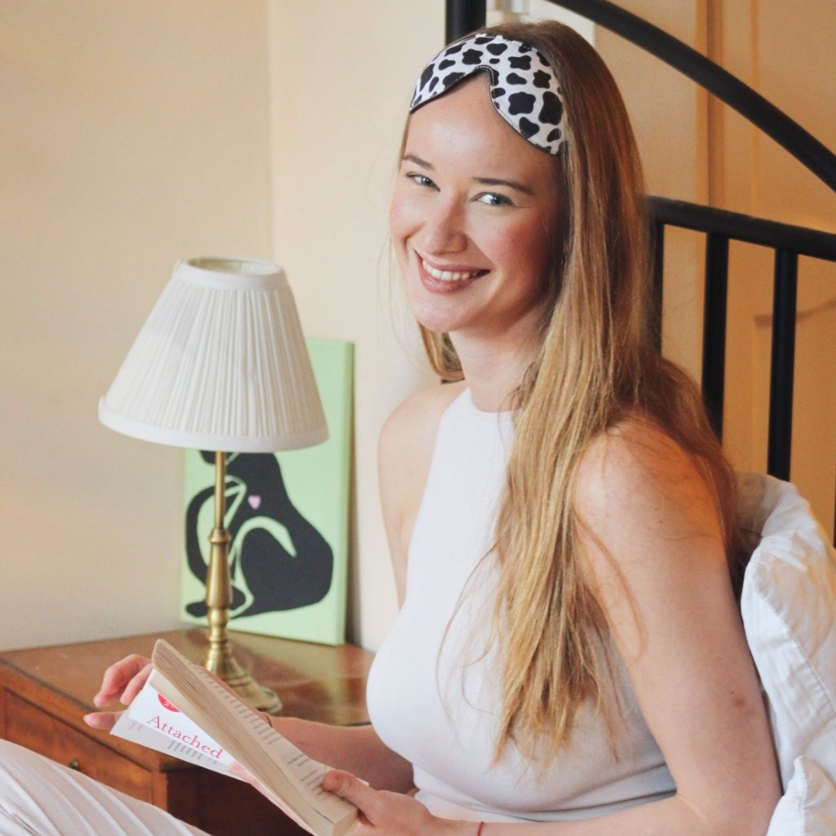 Contoured 3D Blackout Sleep Mask - Cow Print - Contoured Sleep Mask