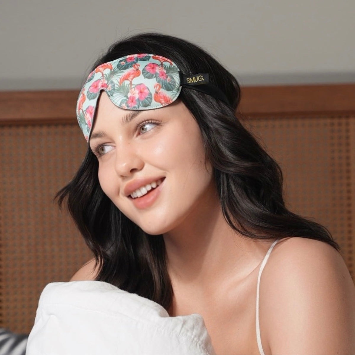 Contoured 3D Blackout Sleep Mask - Flamingo Print - Contoured Sleep Mask