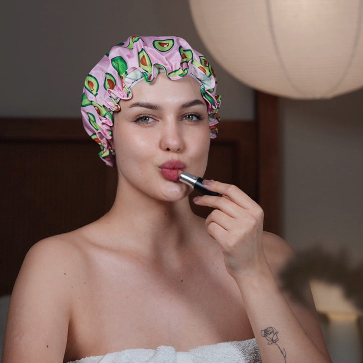Shower Cap - Avocado Print - Shower Caps