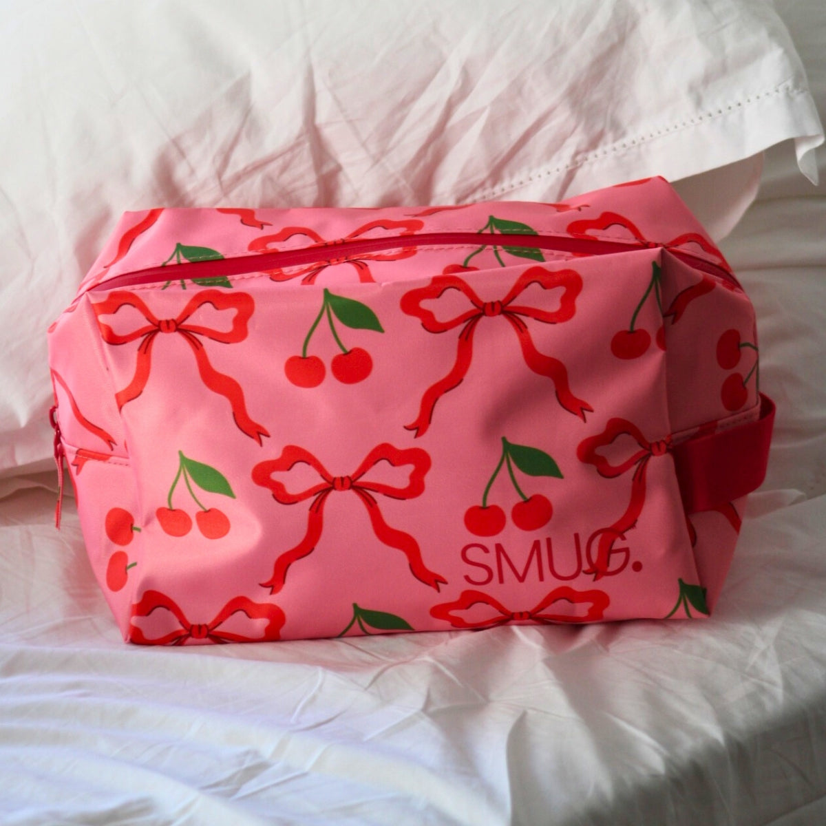 Wash Bag - Red Cherries Print - Wash Bags