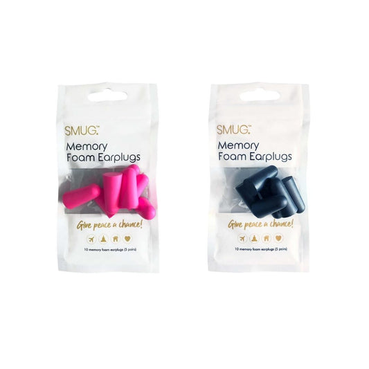 Memory Foam Earplugs - Black & Pink Set - Earplugs