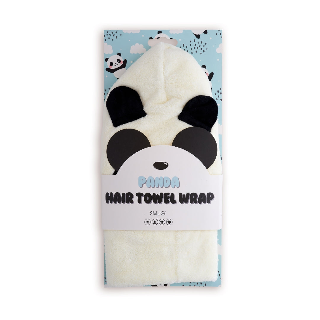 Novelty Hair Towel Wrap, Panda - Novelty Hair Towel Wrap
