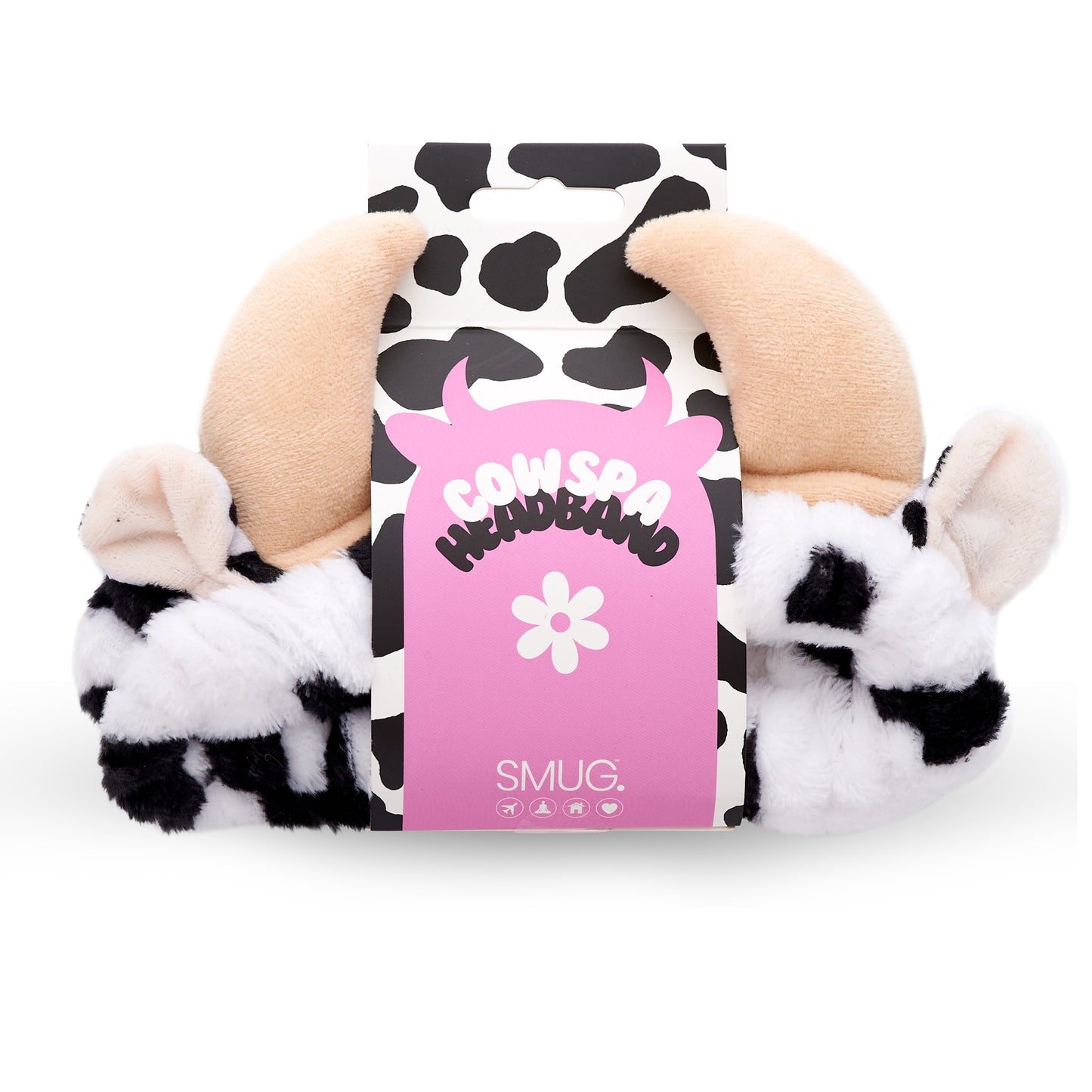 Novelty Spa Headband - Cow - Novelty Spa Headband
