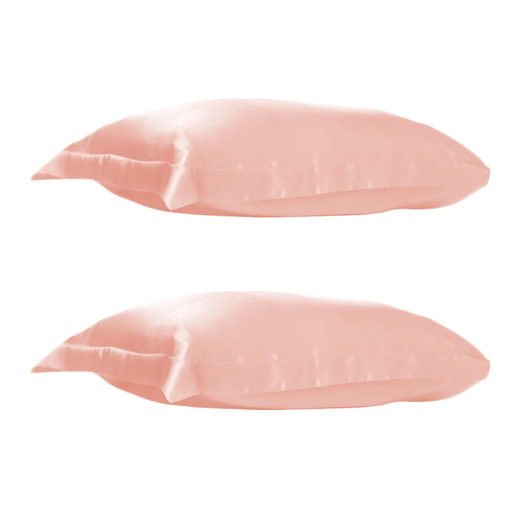Duas Fronhas de Cetim - Rosa