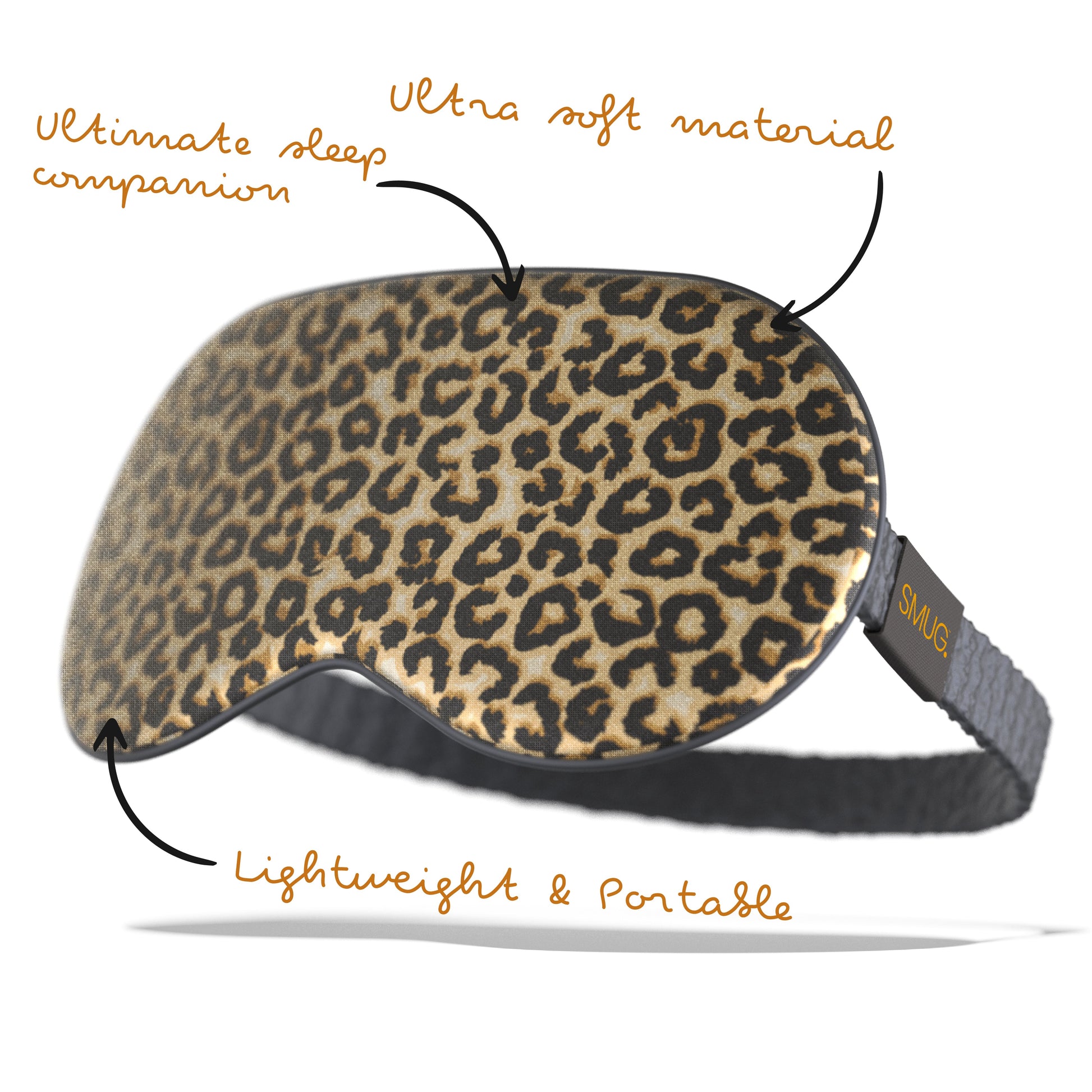 Satin Sleep Mask - Leopard Print - Satin Sleep Mask