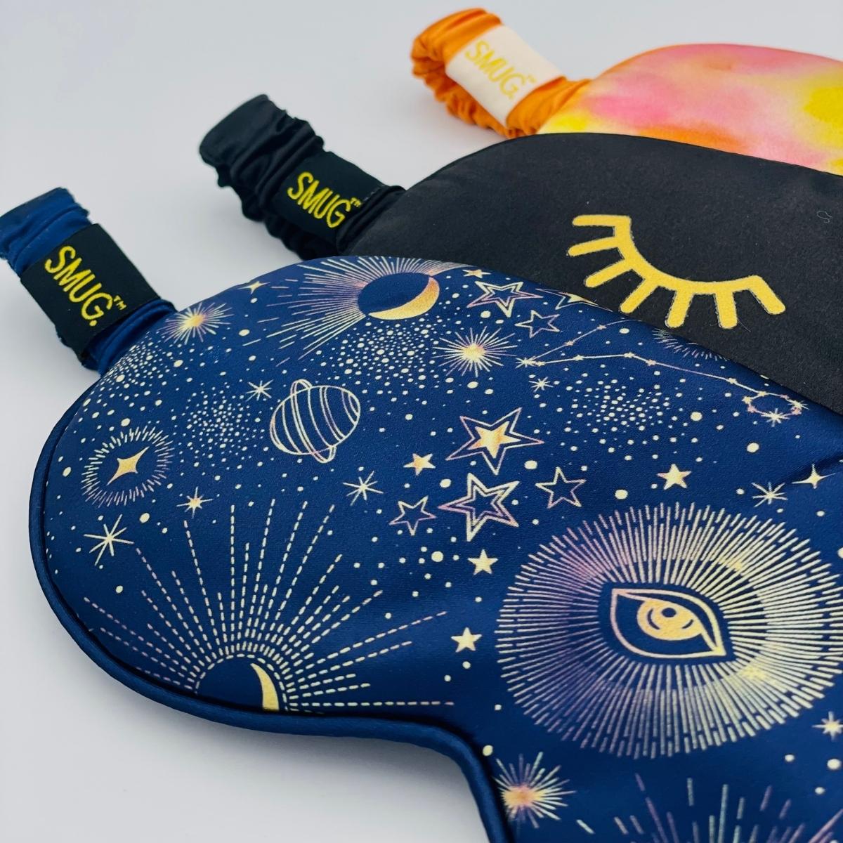 Satin Sleep Mask - Blue Celestial - Satin Sleep Mask