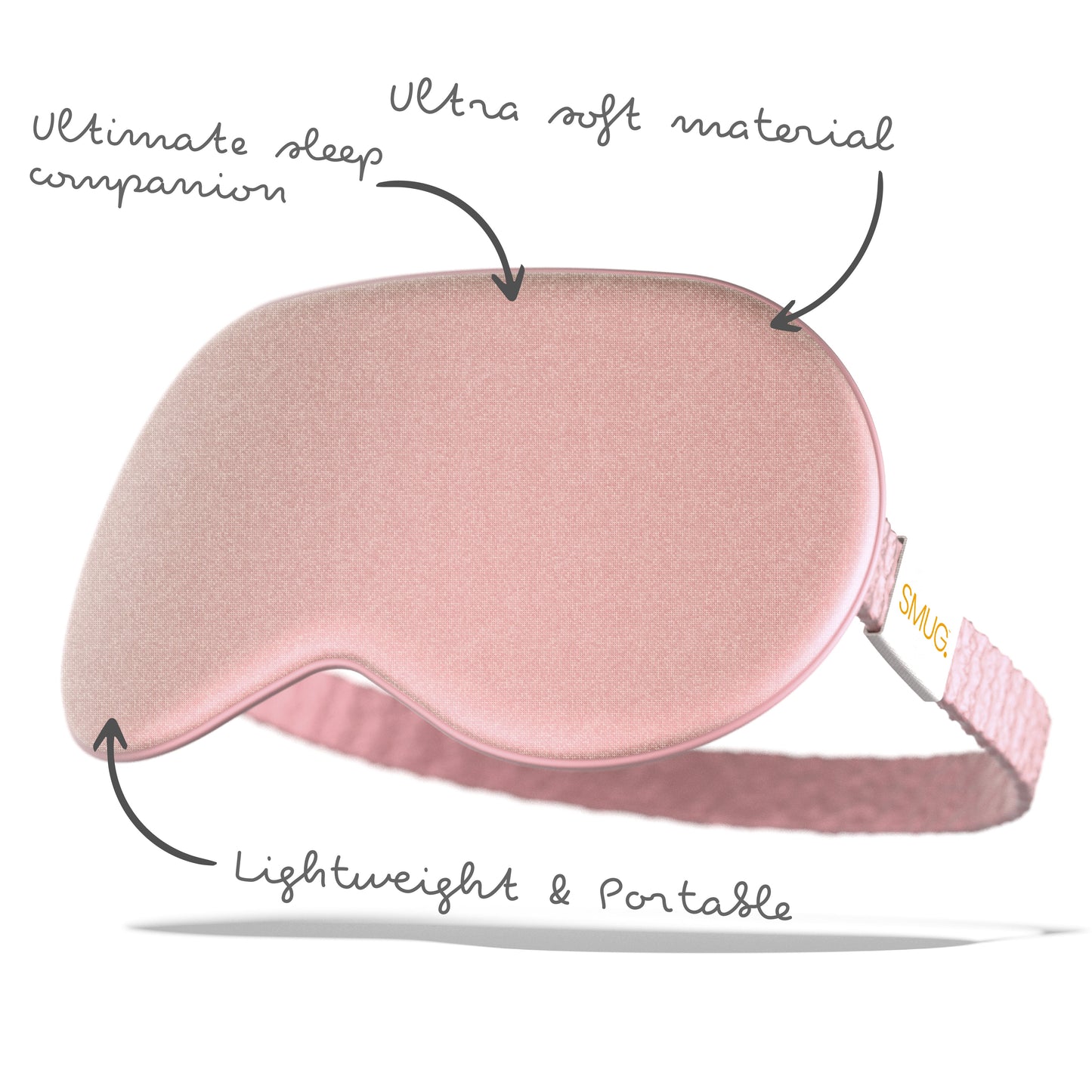 Satin Sleep Mask - Pink - Satin Sleep Mask