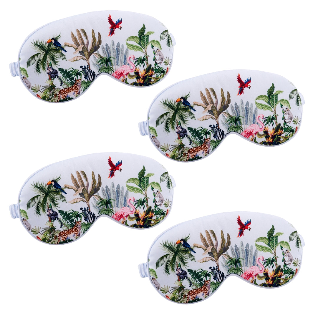 Satin Sleep Mask Multipack Sets - Various Designs Jungle - Satin Sleep Mask Set