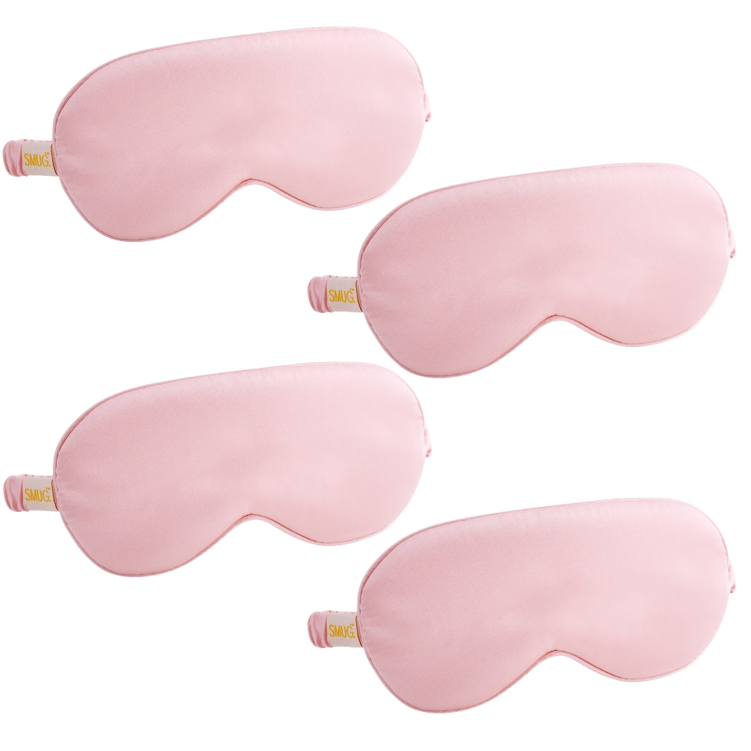 Satin Sleep Mask Multipack Sets - Various Designs Pink - Satin Sleep Mask Set