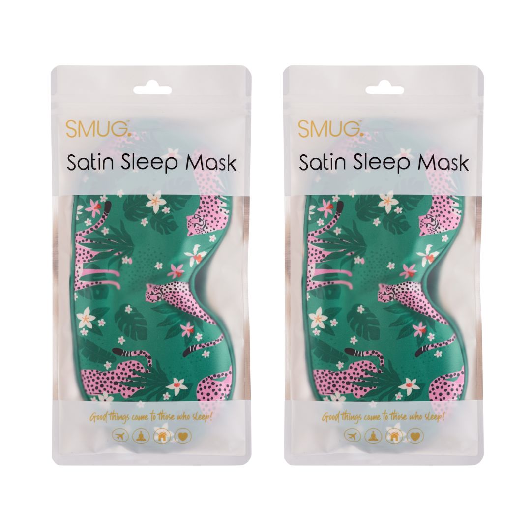 Satin Sleep Mask Twin Pack Sets - Various Designs - Satin Sleep Mask Set