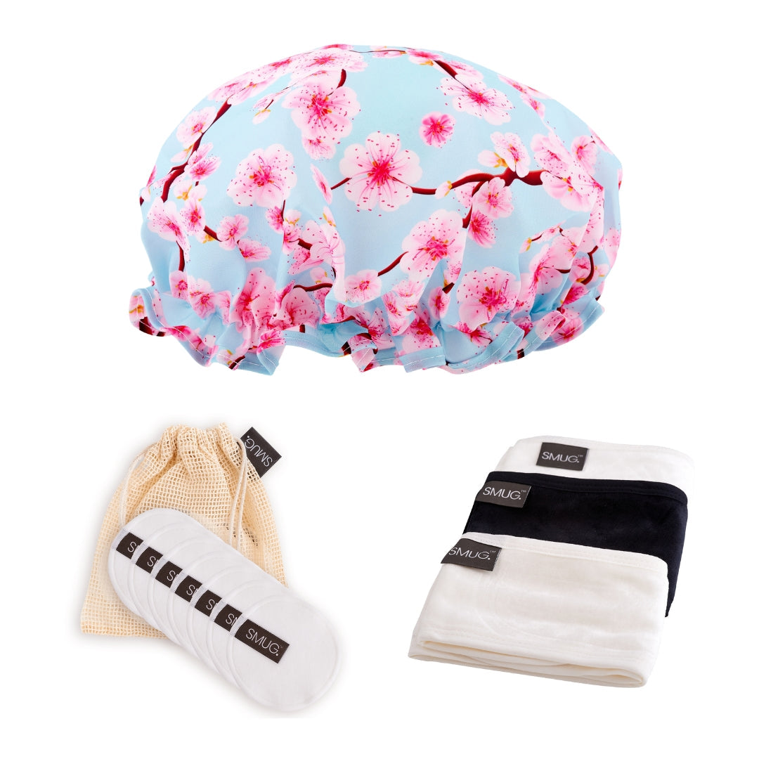 Shower & Spa Set - Various Prints Cherry Blossom - Shower & Spa Set