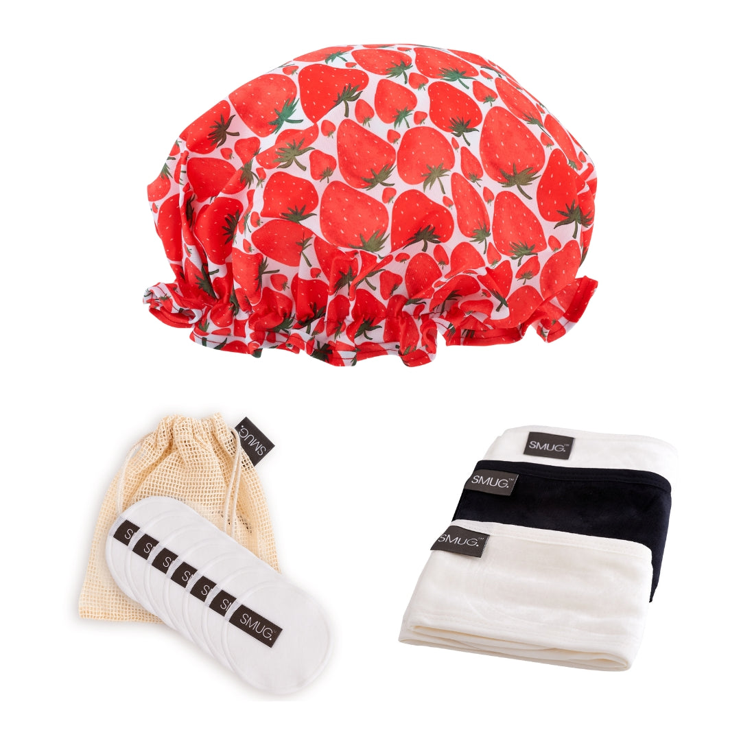 Shower & Spa Set - Various Prints Strawberry - Shower & Spa Set