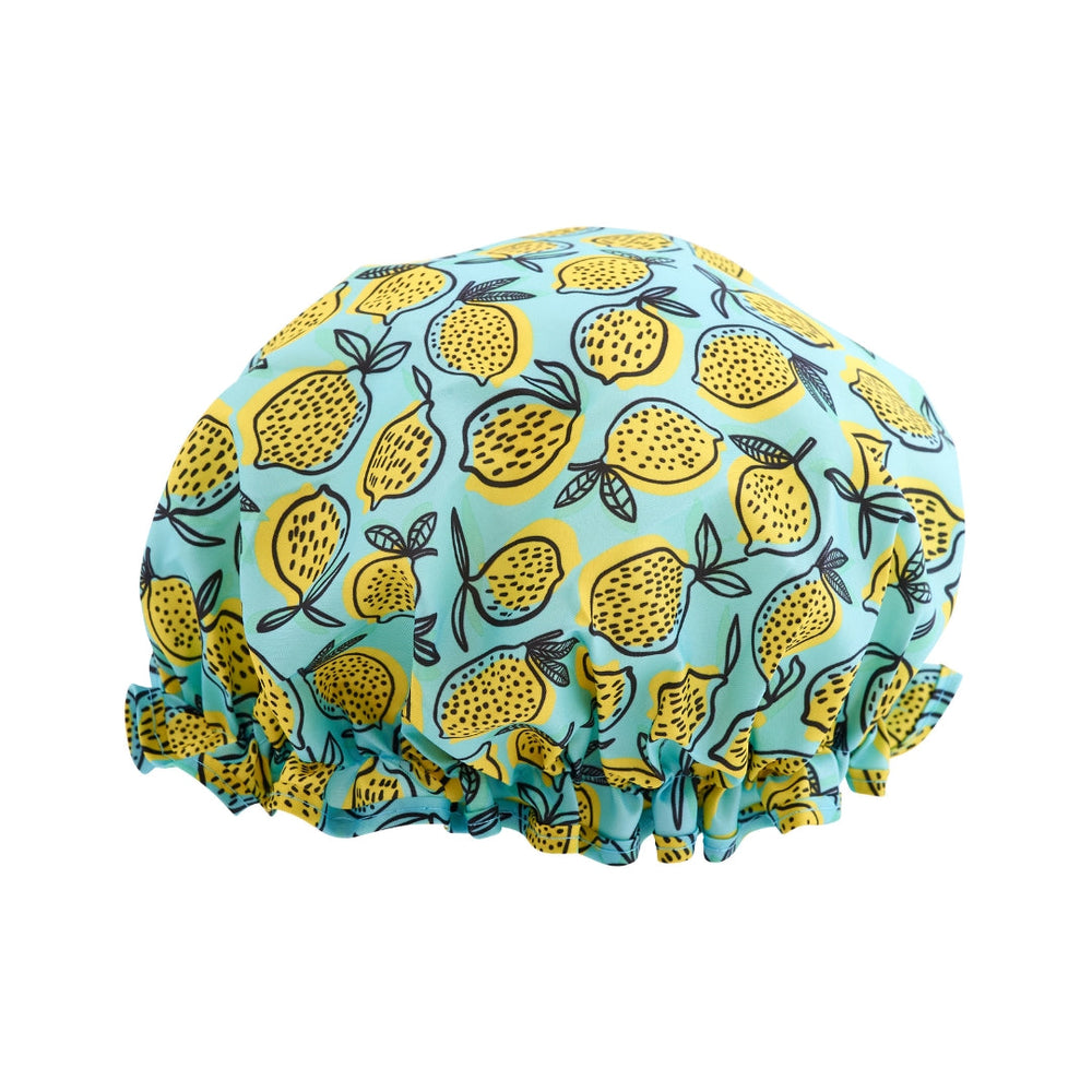 Bonnet de douche - Imprimé citron