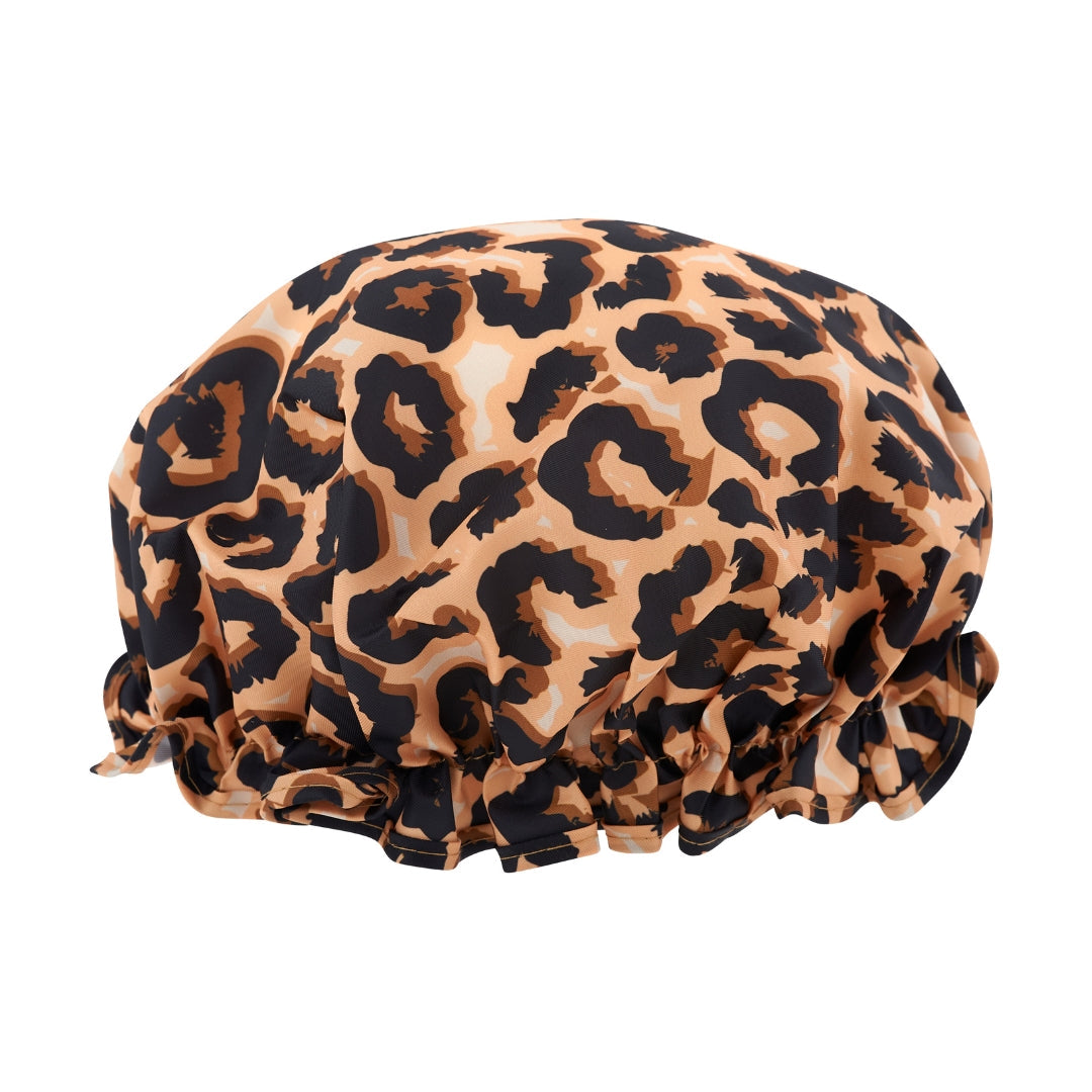 Shower Cap - Leopard Print - Shower Caps