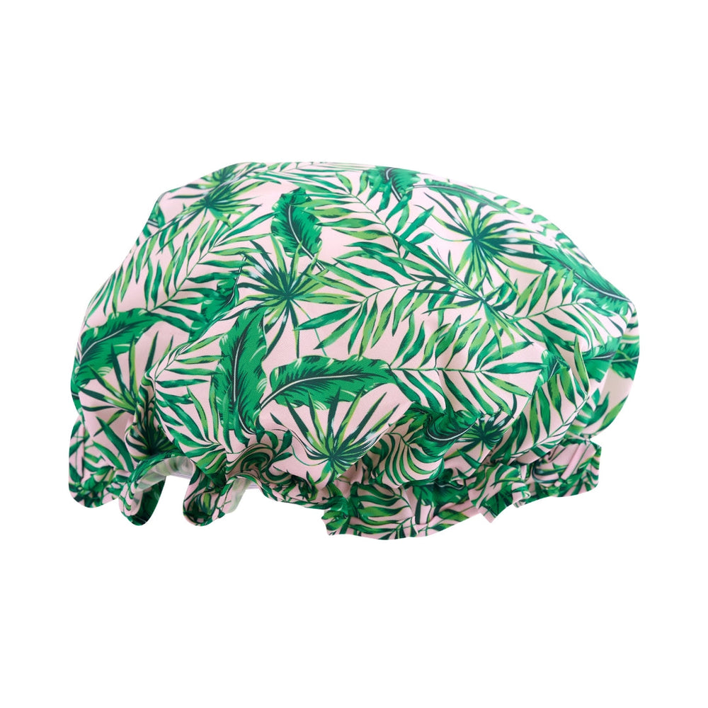 Bonnet de douche - Imprimé palmier