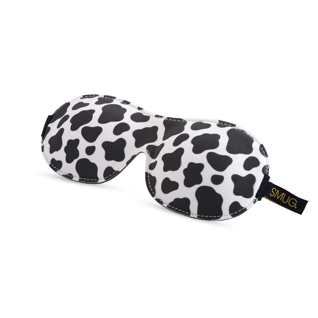 Contoured 3D Blackout Sleep Mask - Cow Print Sleep Mask Only - Contoured Sleep Mask