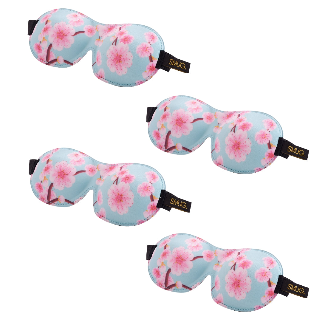 Contoured Sleep Mask Multipack Sets - Various Designs Cherry Blossom - Contoured Sleep Mask Set
