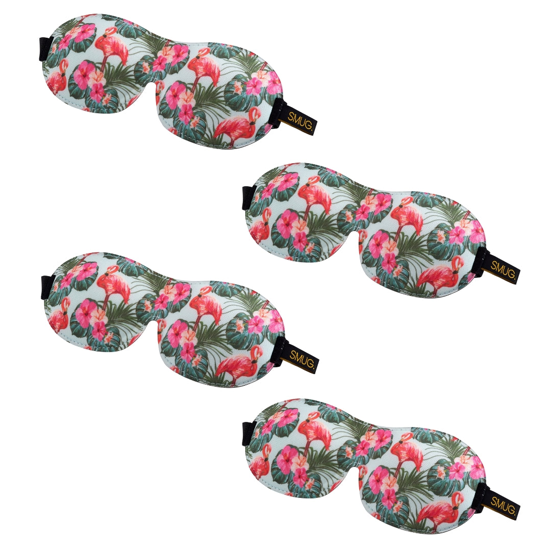Contoured Sleep Mask Multipack Sets - Various Designs Flamingo - Contoured Sleep Mask Set