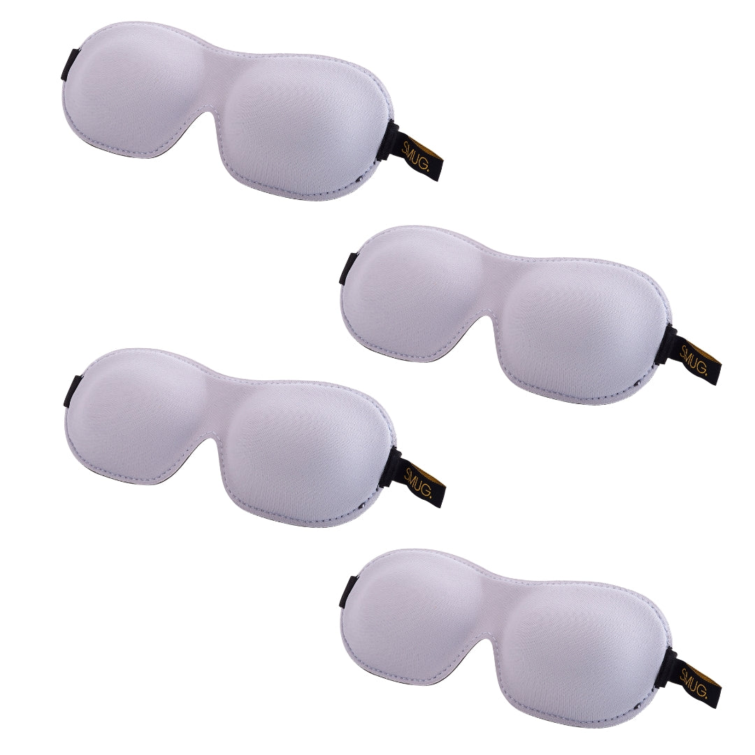 Contoured Sleep Mask Multipack Sets - Various Designs Grey - Contoured Sleep Mask Set