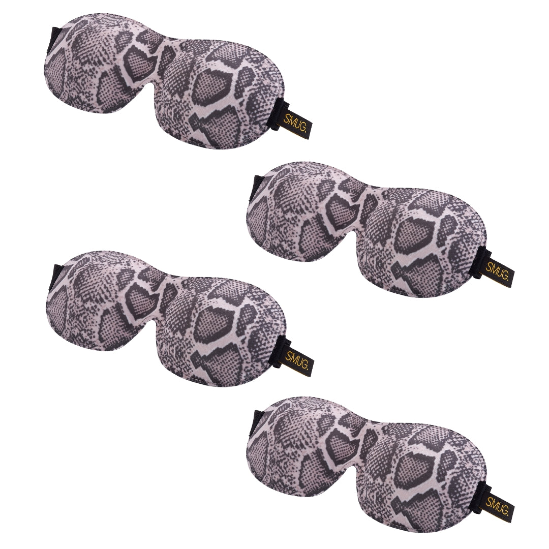 Contoured Sleep Mask Multipack Sets - Various Designs Snake - Contoured Sleep Mask Set