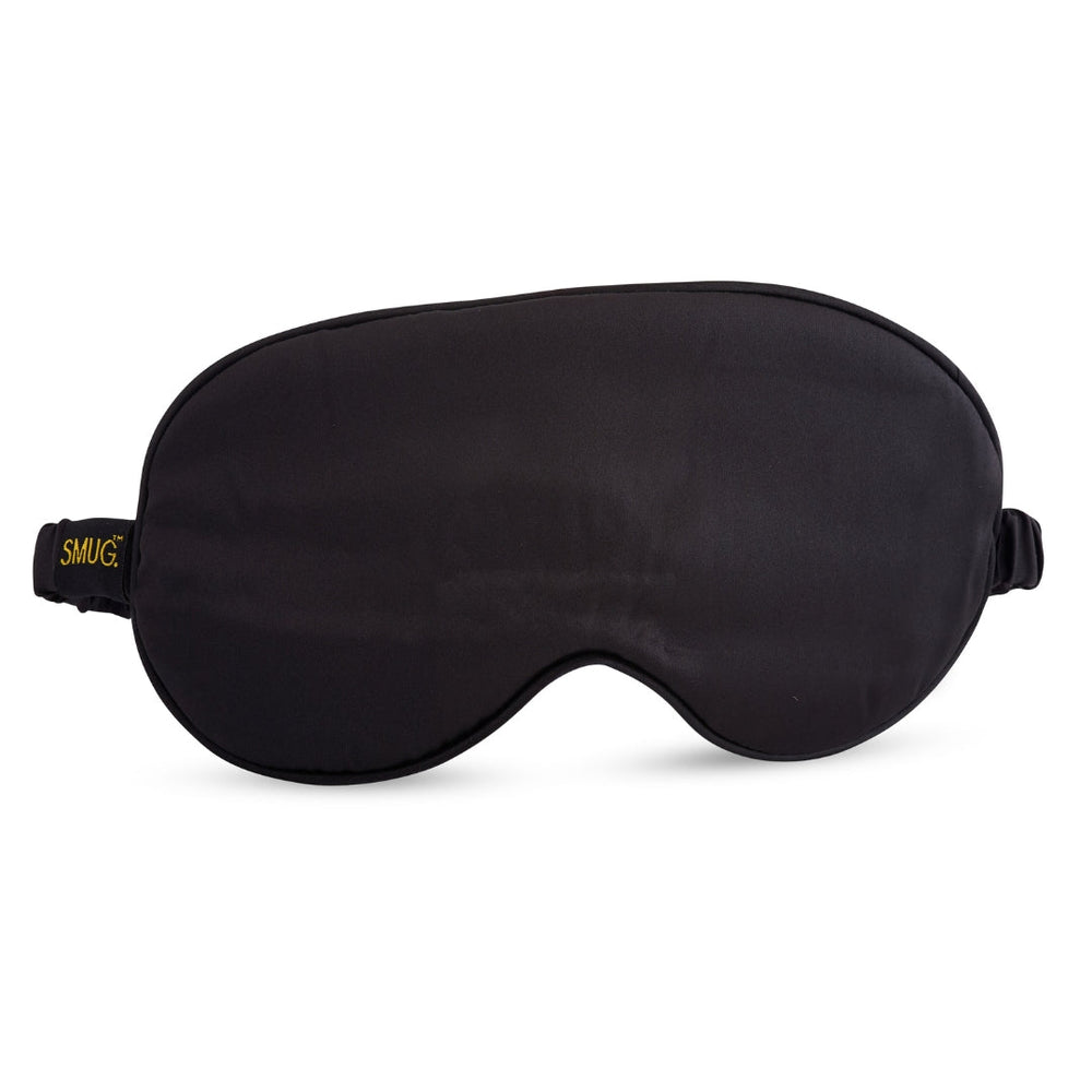 Masque de sommeil en satin - Noir