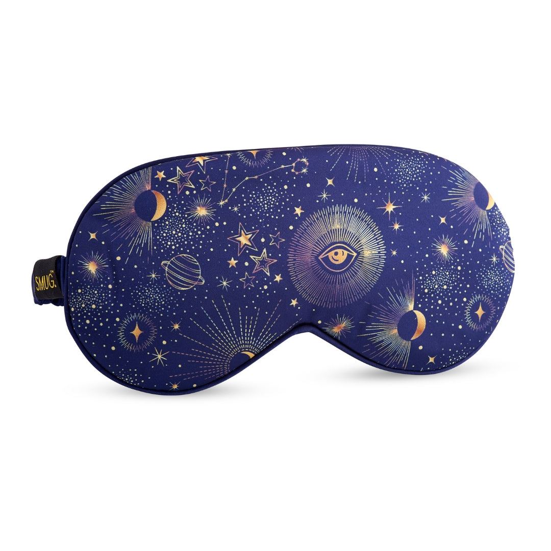 Satin Sleep Mask - Blue Celestial Sleep Mask Only - Satin Sleep Mask