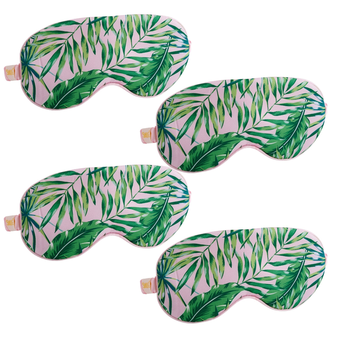 Satin Sleep Mask Multipack Sets - Various Designs Palm - Satin Sleep Mask Set