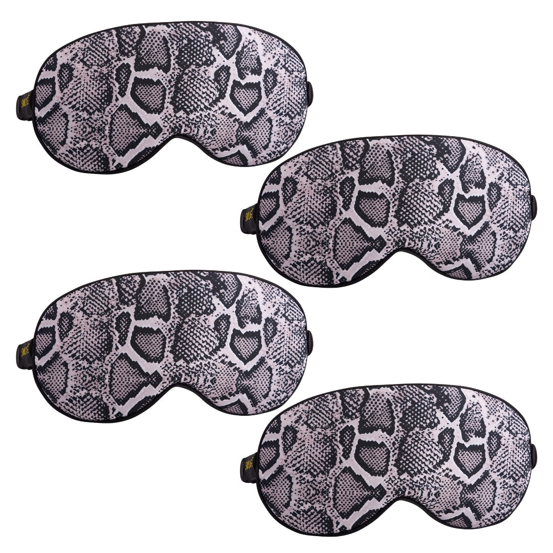 Satin Sleep Mask Multipack Sets - Various Designs Snake - Satin Sleep Mask Set