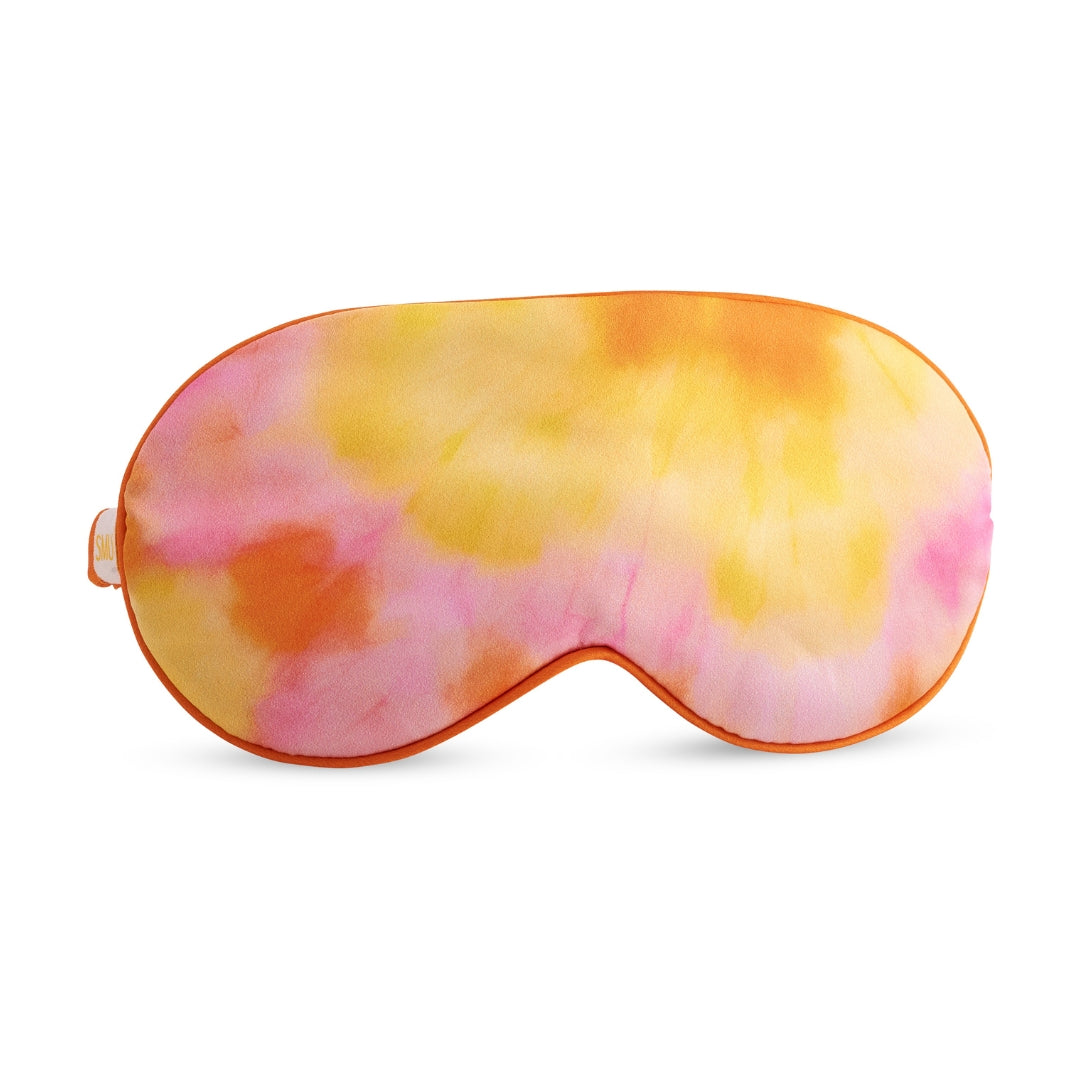 Satin Sleep Mask - Orange Tie Dye Sleep Mask Only - Satin Sleep Mask