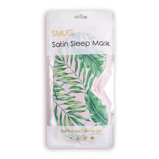Satin Sleep Mask - Palm Print - Satin Sleep Mask