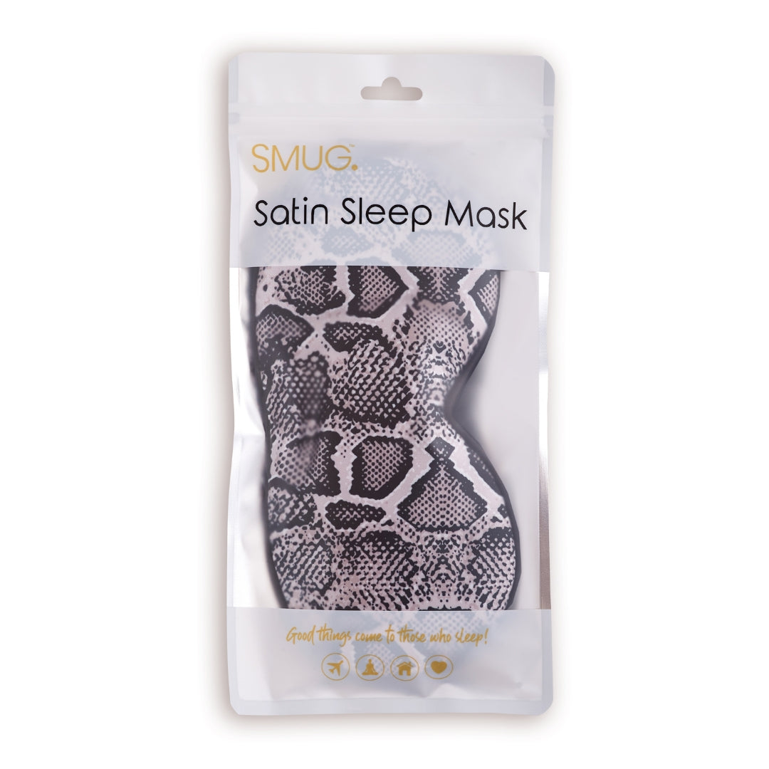 Satin Sleep Mask - Snake Print - Satin Sleep Mask