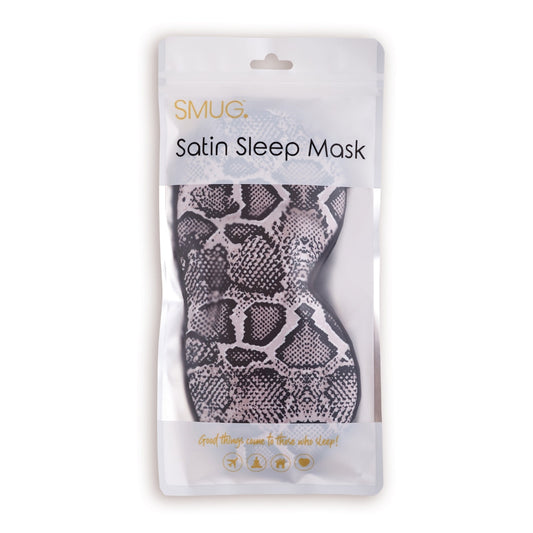 Satin Sleep Mask - Snake Print - Satin Sleep Mask