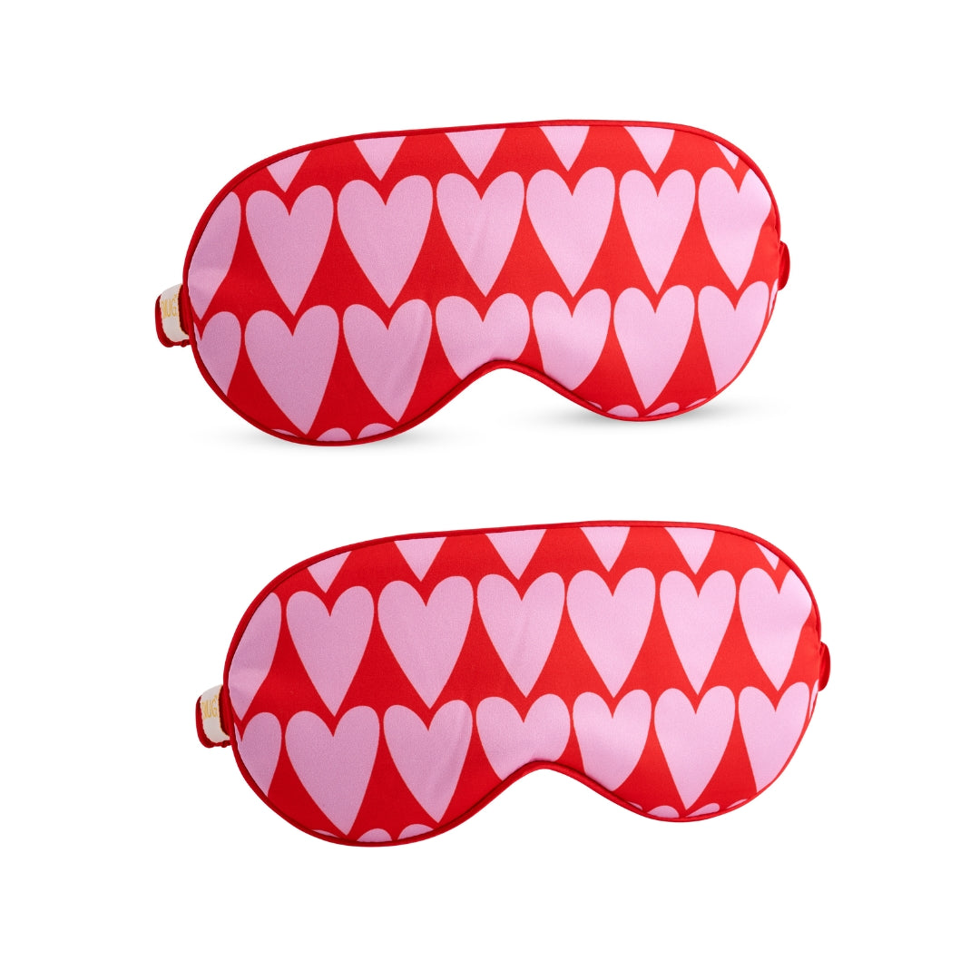 Satin Sleep Mask Twin Pack Sets - Various Designs Longheart - Satin Sleep Mask Set