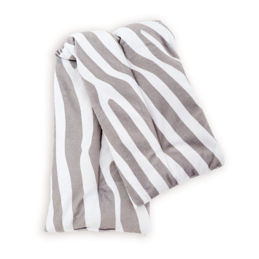Soothing Body Wrap Wheat Bag Infused with Lavender Oil - Zebra Print - Body Wrap