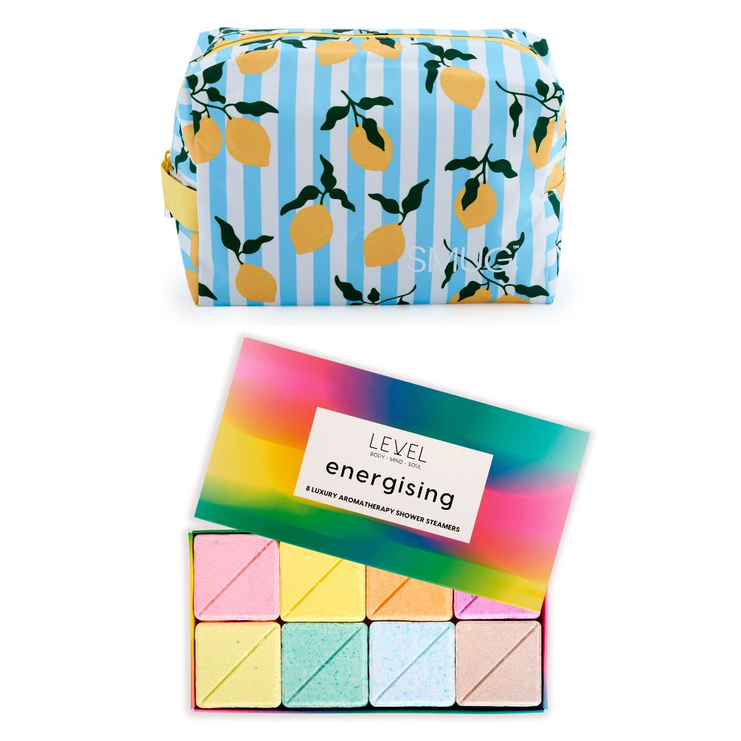 Conjunto de nécessaire SMUG Wake-Up com blocos de banho energizantes