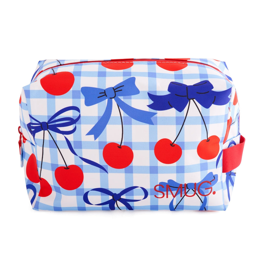 Trousse de toilette - Imprimé Cerises Bleues