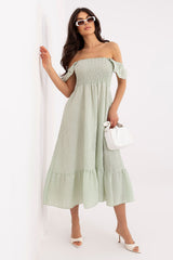 Spanish Dress - Trendy Off-Shoulder Style