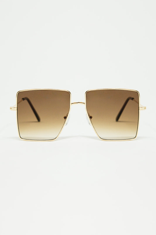 square and minimalist sunglasses - Sunglasses