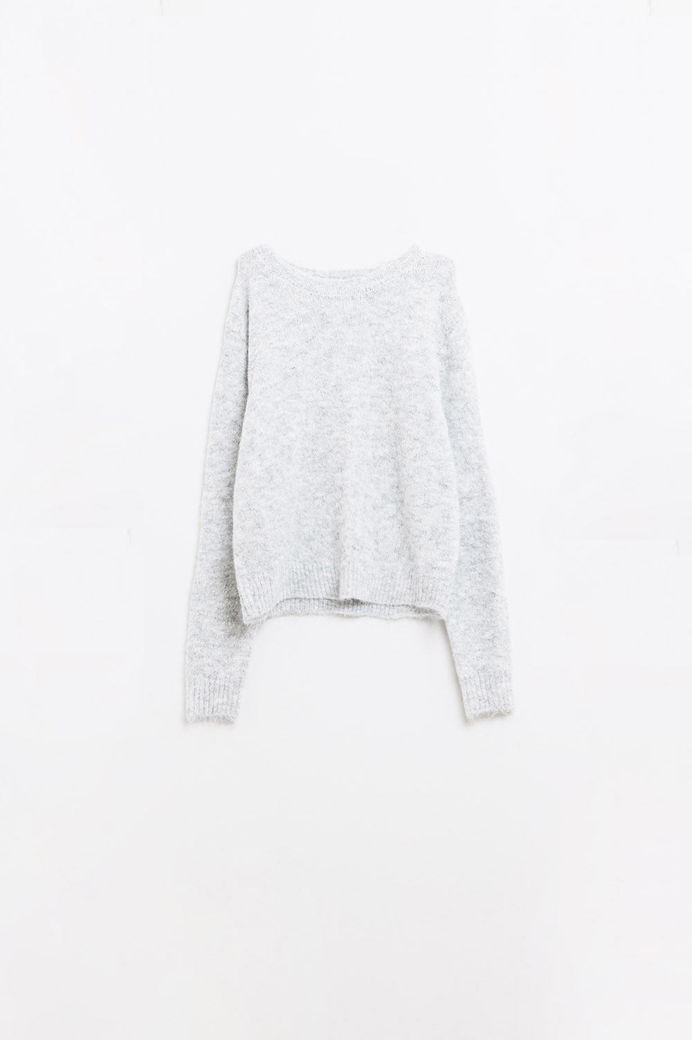 standard fit soft knit sweater in grey - Jumpers